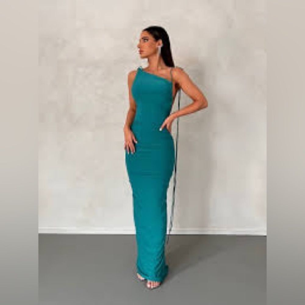 Maxi dress teal blue women’s size XS